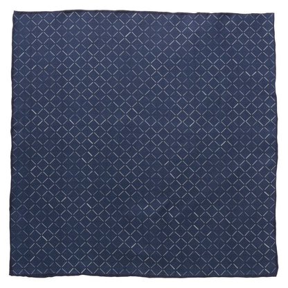 Navy Diamond Pocket Square by Cufflinks.com