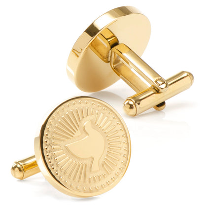 Gold Dove Radial Cufflinks by Cufflinks.com
