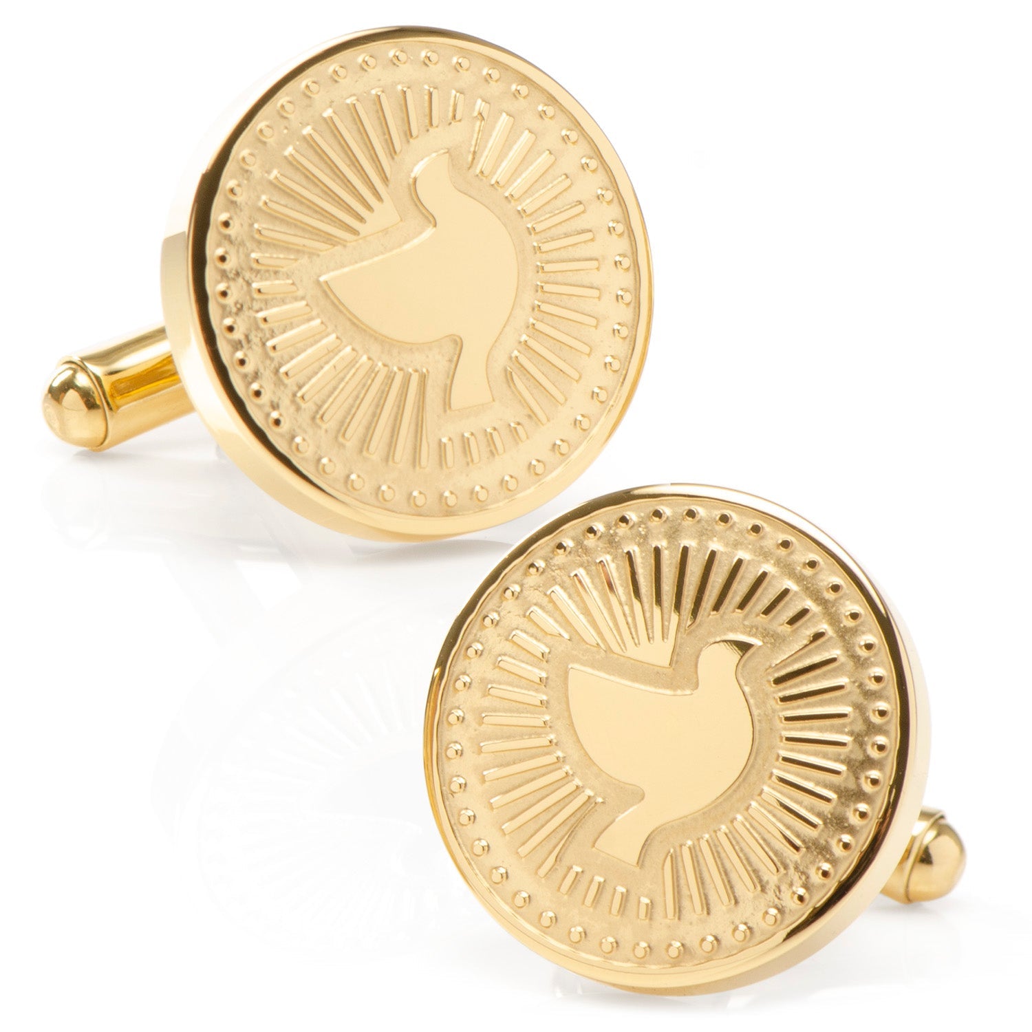 Gold Dove Radial Cufflinks by Cufflinks.com