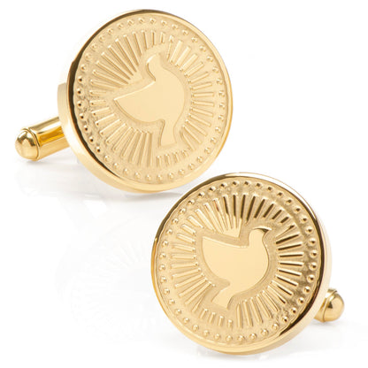 Gold Dove Radial Cufflinks by Cufflinks.com
