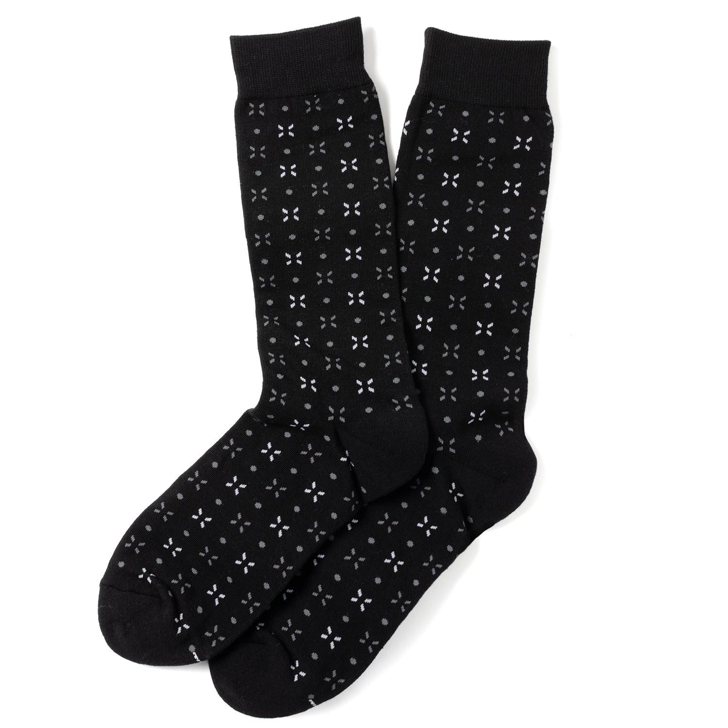 Dot Patterned Black Men&