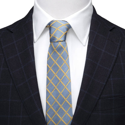 The Edward Tie (Gold Check Men&