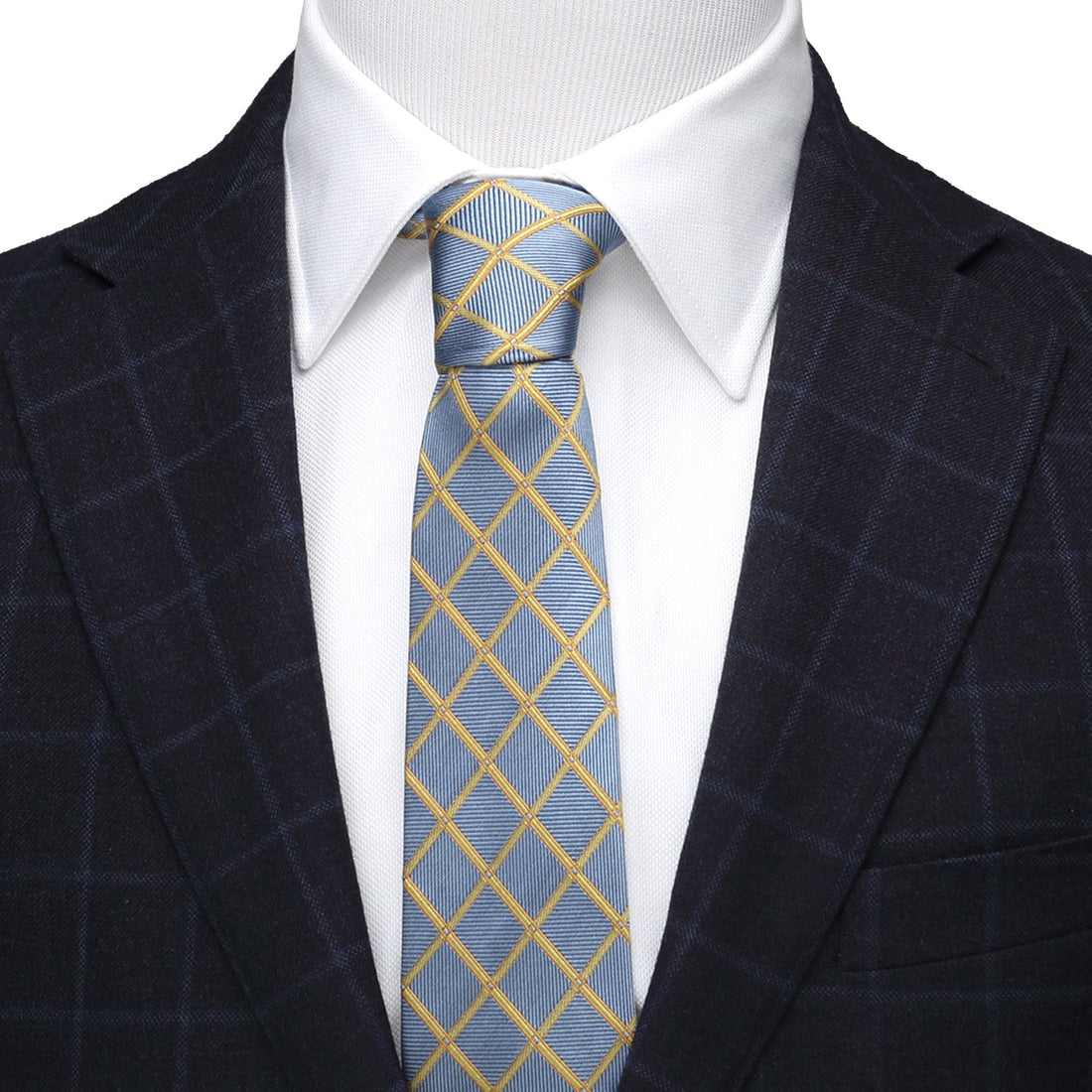 The Edward Tie (Gold Check Men&
