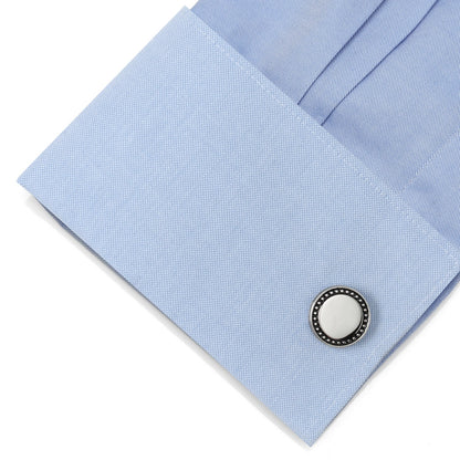 Engravable Studded Cufflinks by Cufflinks.com