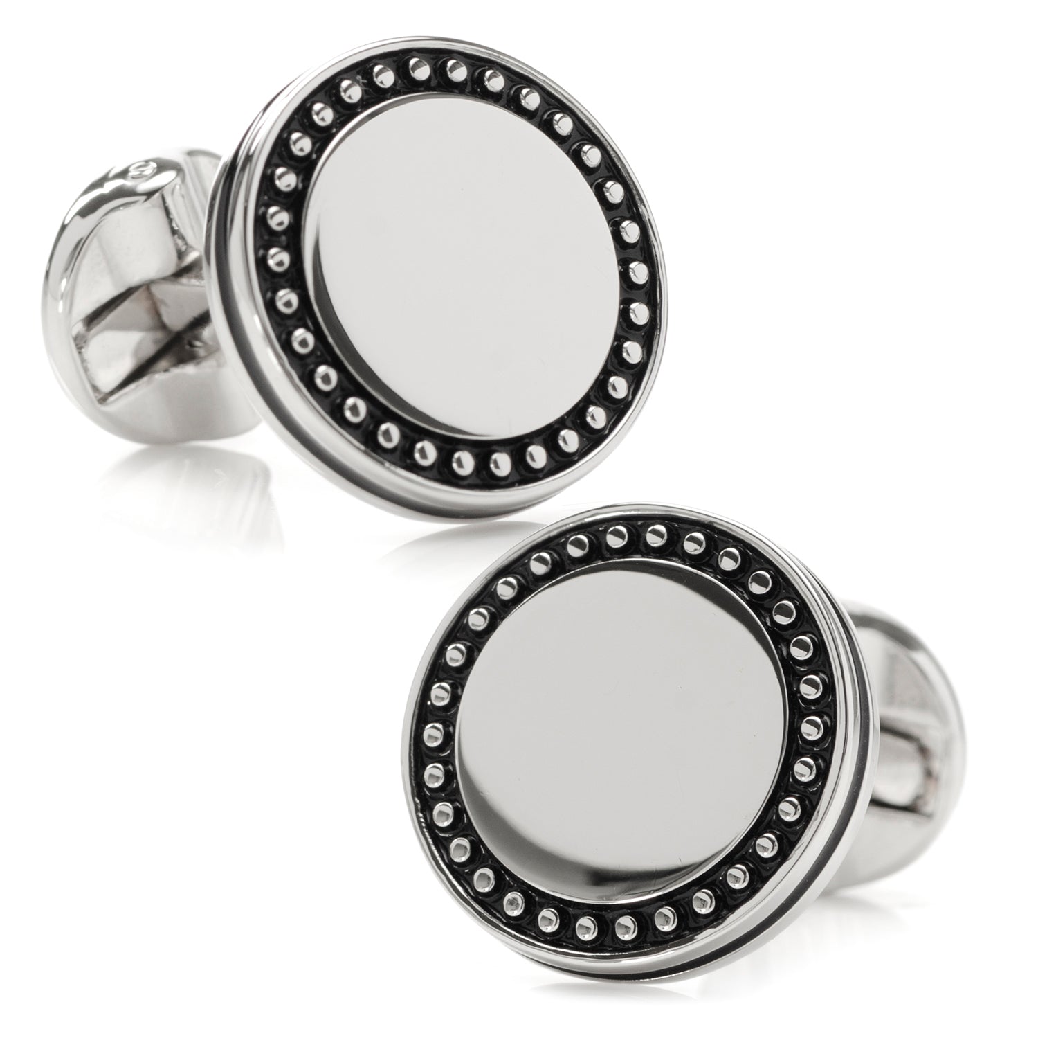 Engravable Studded Cufflinks by Cufflinks.com
