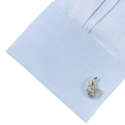 Stainless Steel Eagle Head Cufflinks by Cufflinks.com