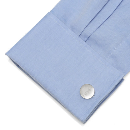Stainless Steel Engravable Baseball Cufflinks by Cufflinks.com