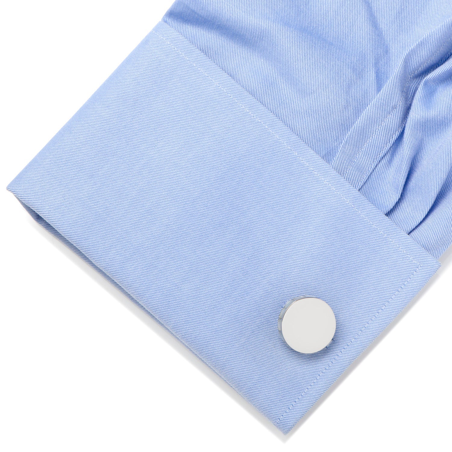 Stainless Steel Mother of Pearl Mosaic Engravable Cufflinks by Cufflinks.com