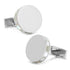 Stainless Steel Mother of Pearl Mosaic Engravable Cufflinks by Cufflinks.com