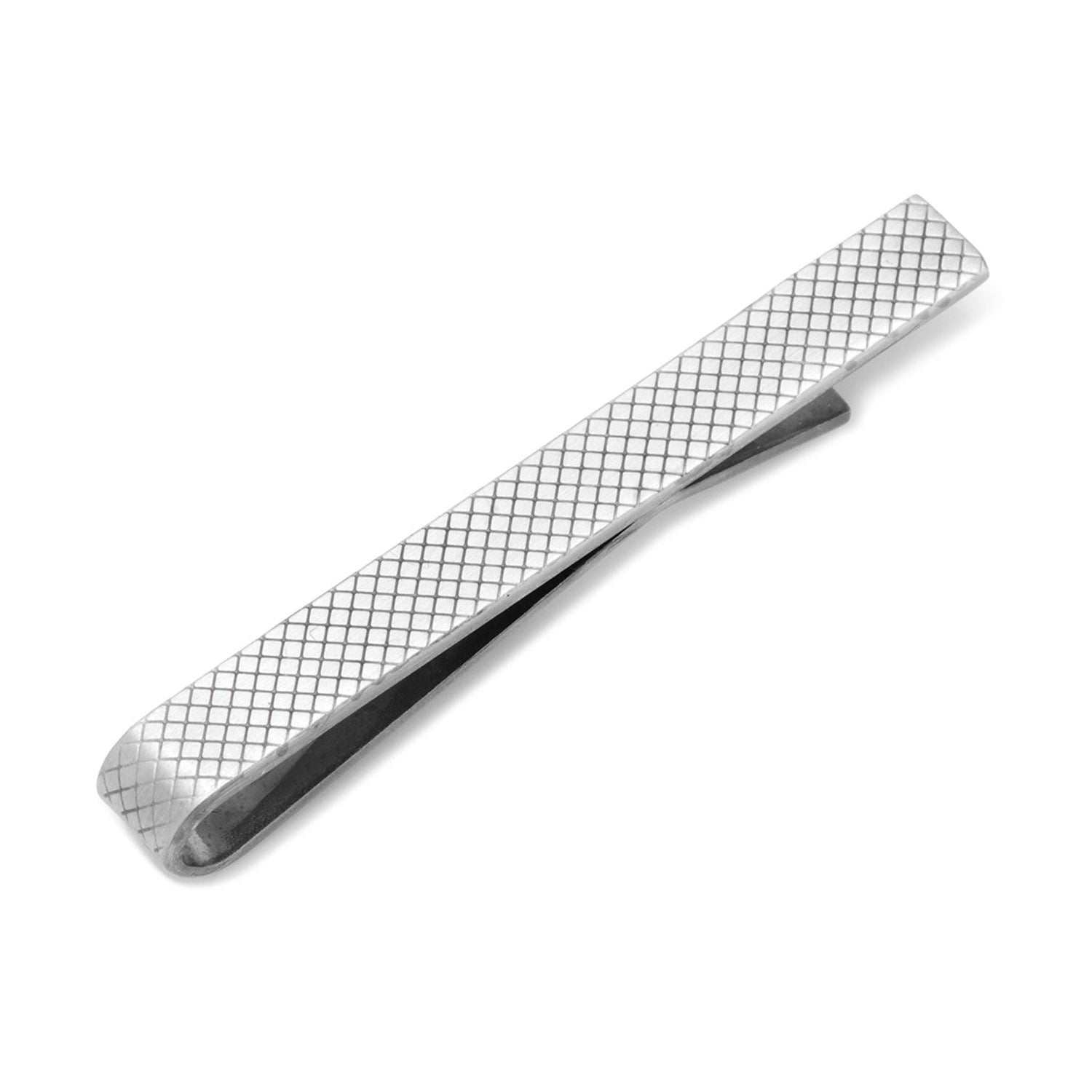 Etched Grid Tie Bar by Cufflinks.com