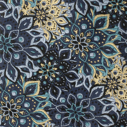 Kaleido Floral Navy Tan Accented Men&