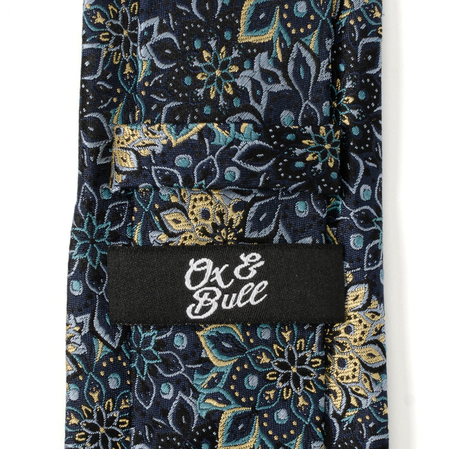 Kaleido Floral Navy Tan Accented Men&