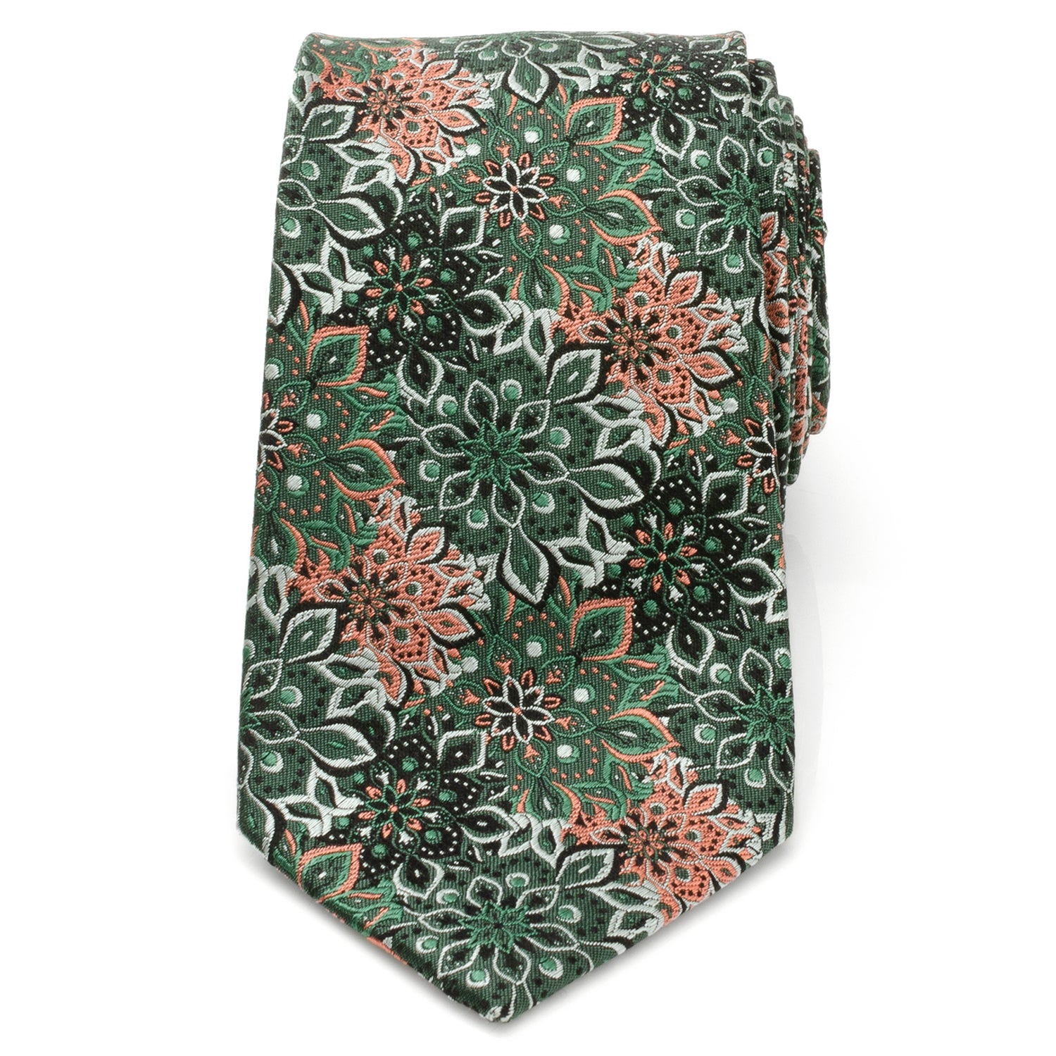 Kaleido Floral Coral Accented Men&