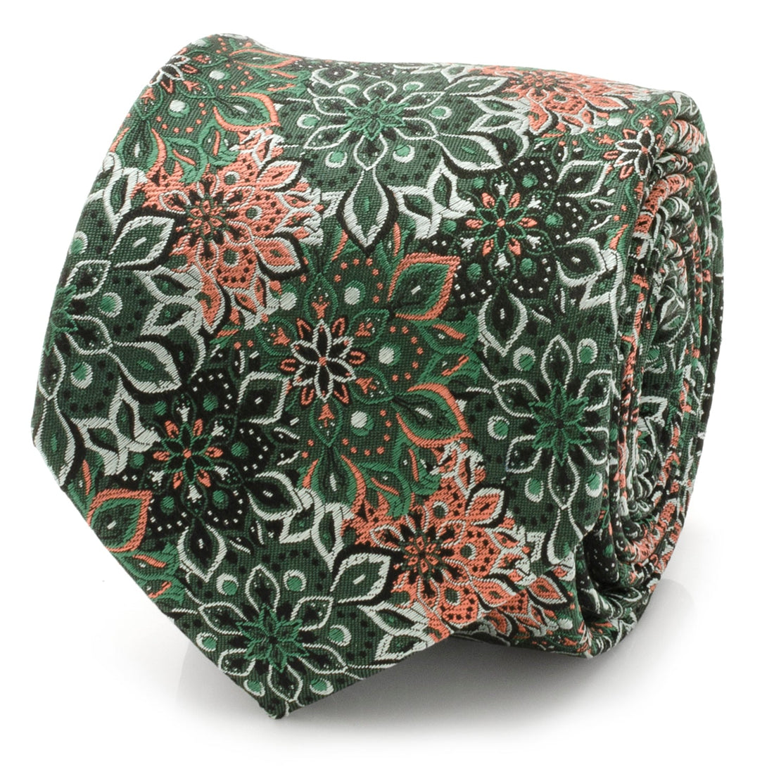 Kaleido Floral Coral Accented Men&