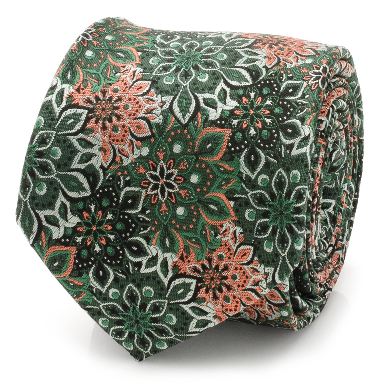 Kaleido Floral Coral Accented Men&