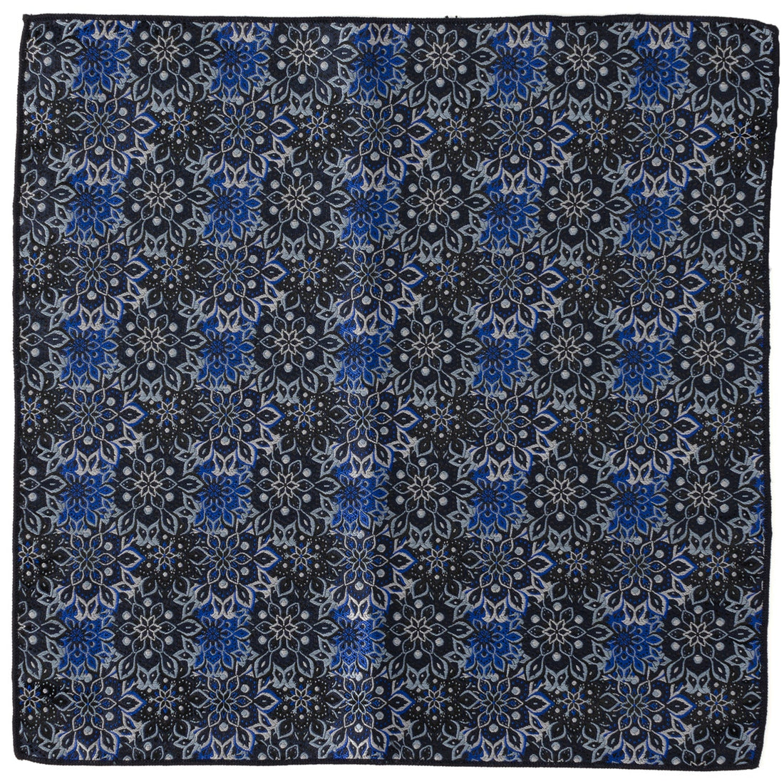 Navy Floral Pocket Square by Cufflinks.com