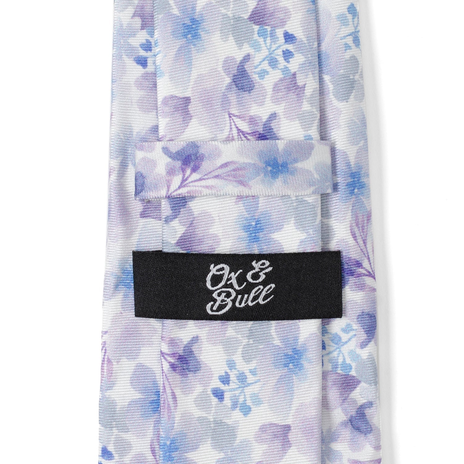 Watercolor Lavender Mix Print Silk Men&