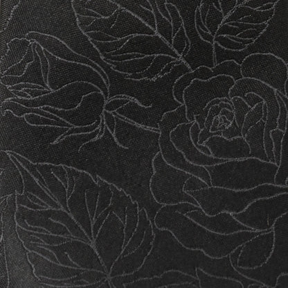 Black Floral Tie and Pocket Square Gift Set by Cufflinks.com