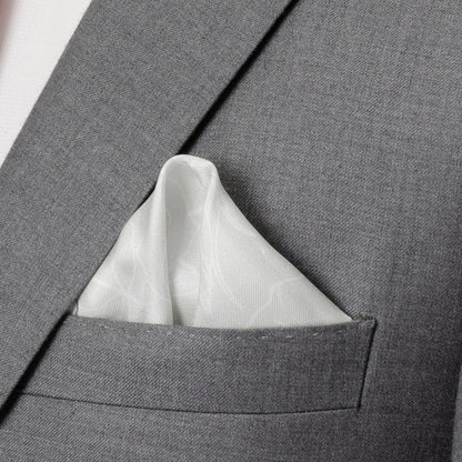 Black Floral Tie and Pocket Square Gift Set by Cufflinks.com