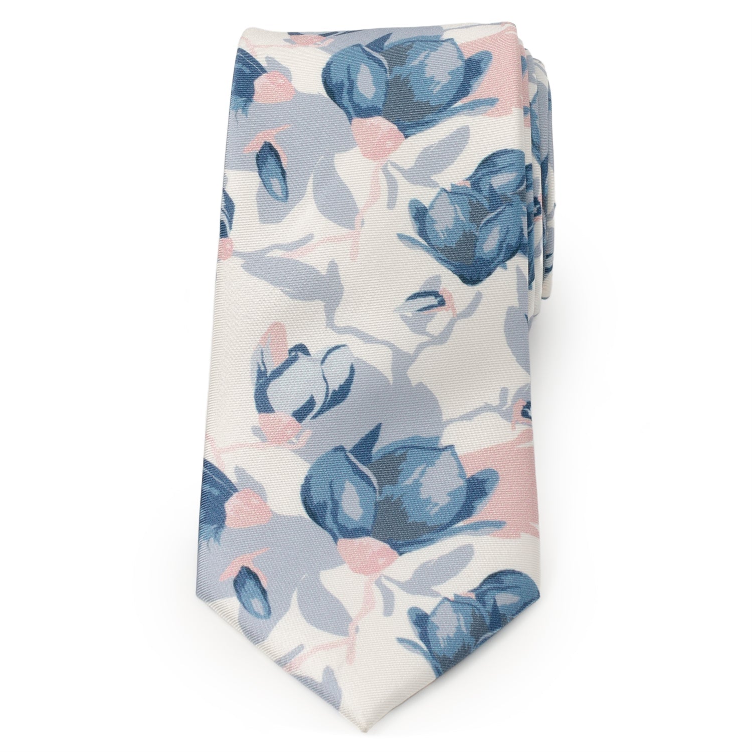 White Floral Patterned Printed Men&
