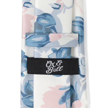 White Floral Patterned Printed Men&