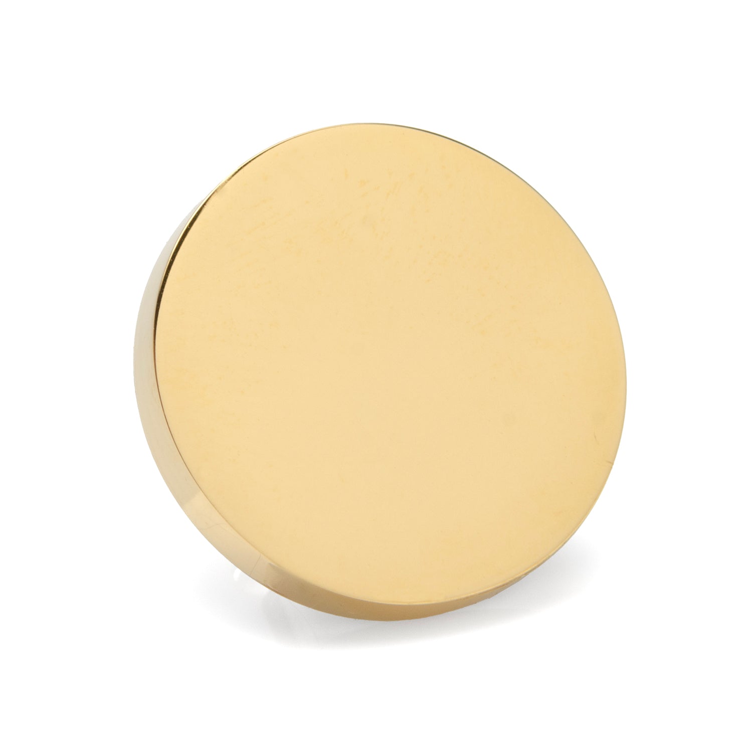 Gold Stainless Steel Round Infinity Engravable Lapel Pin by Cufflinks.com