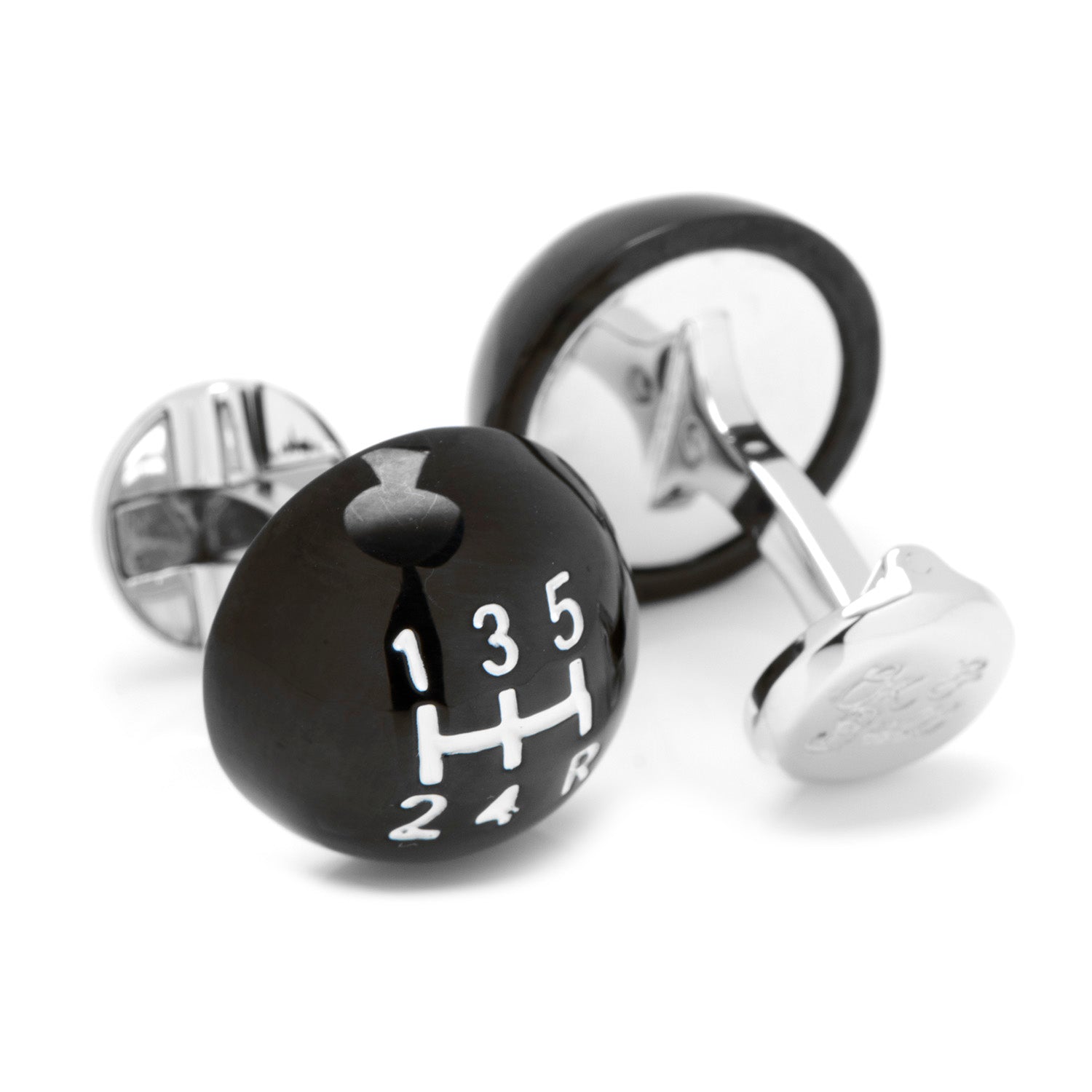 3D Black Gear Shifter Cufflinks by Cufflinks.com