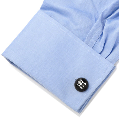 3D Black Gear Shifter Cufflinks by Cufflinks.com