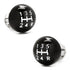 3D Black Gear Shifter Cufflinks by Cufflinks.com