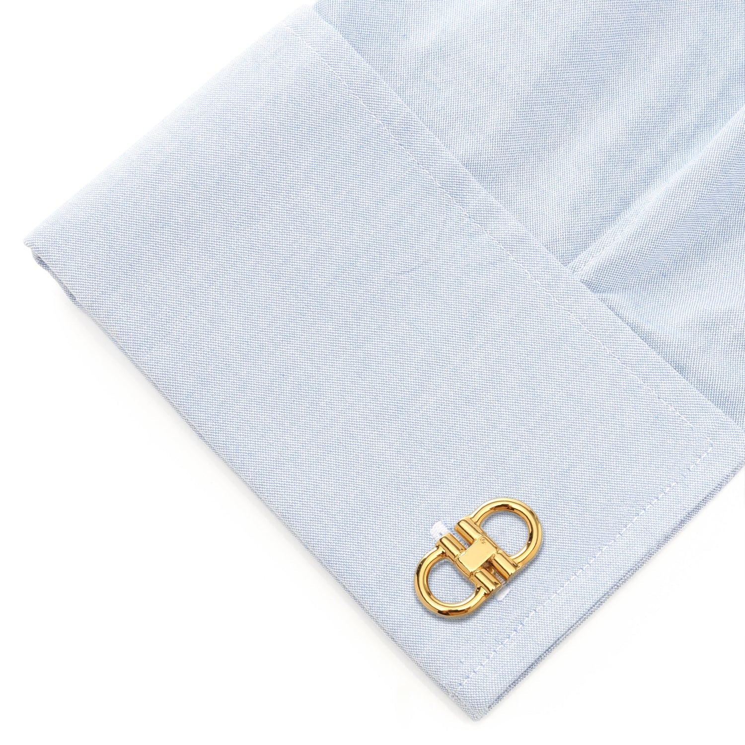 Horse Bit Gold Stainless Steel 5-Stud Set by Cufflinks.com