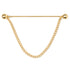Stainless Steel Gold Chain Collar Bar by Cufflinks.com