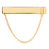 Stainless Steel Gold Chain Tie Clip by Cufflinks.com