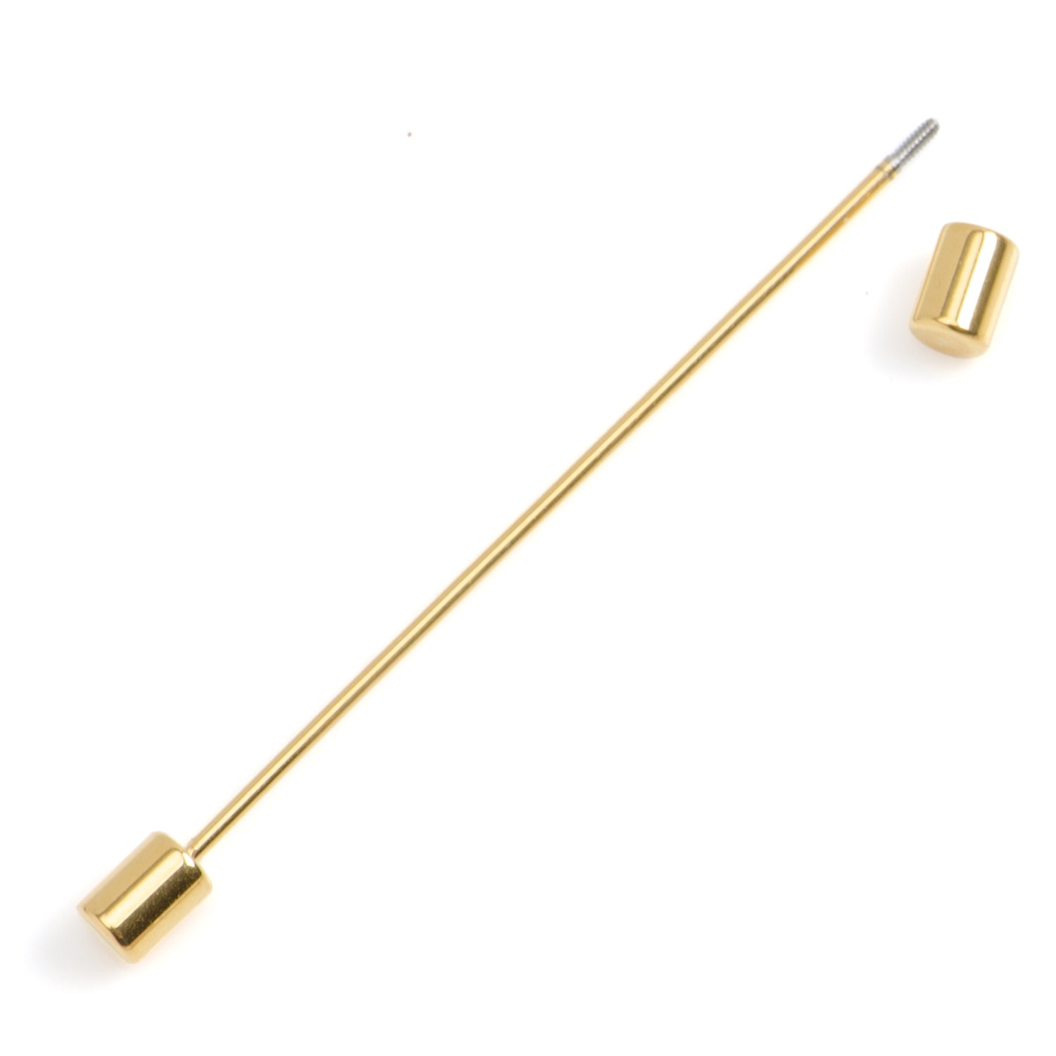 Stainless Steel Gold Bar Collar Bar by Cufflinks.com