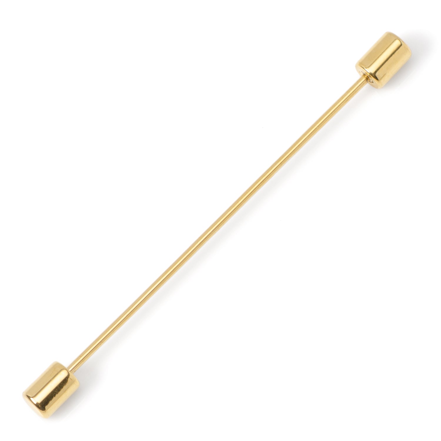 Stainless Steel Gold Bar Collar Bar by Cufflinks.com