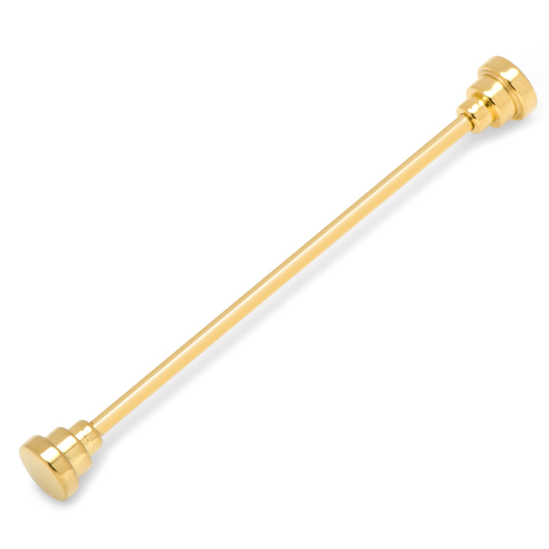 Stainless Steel Gold Steps Eyelet Collar Bar by Cufflinks.com