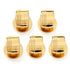 Stainless Steel Gold Tartan Plaid 5-Studs by Cufflinks.com