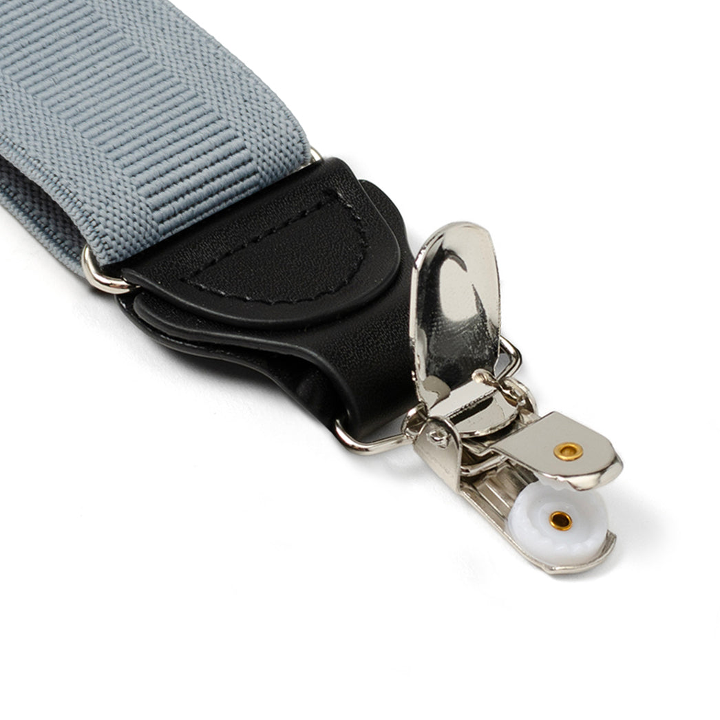 Gray Convertible Suspenders by Cufflinks.com