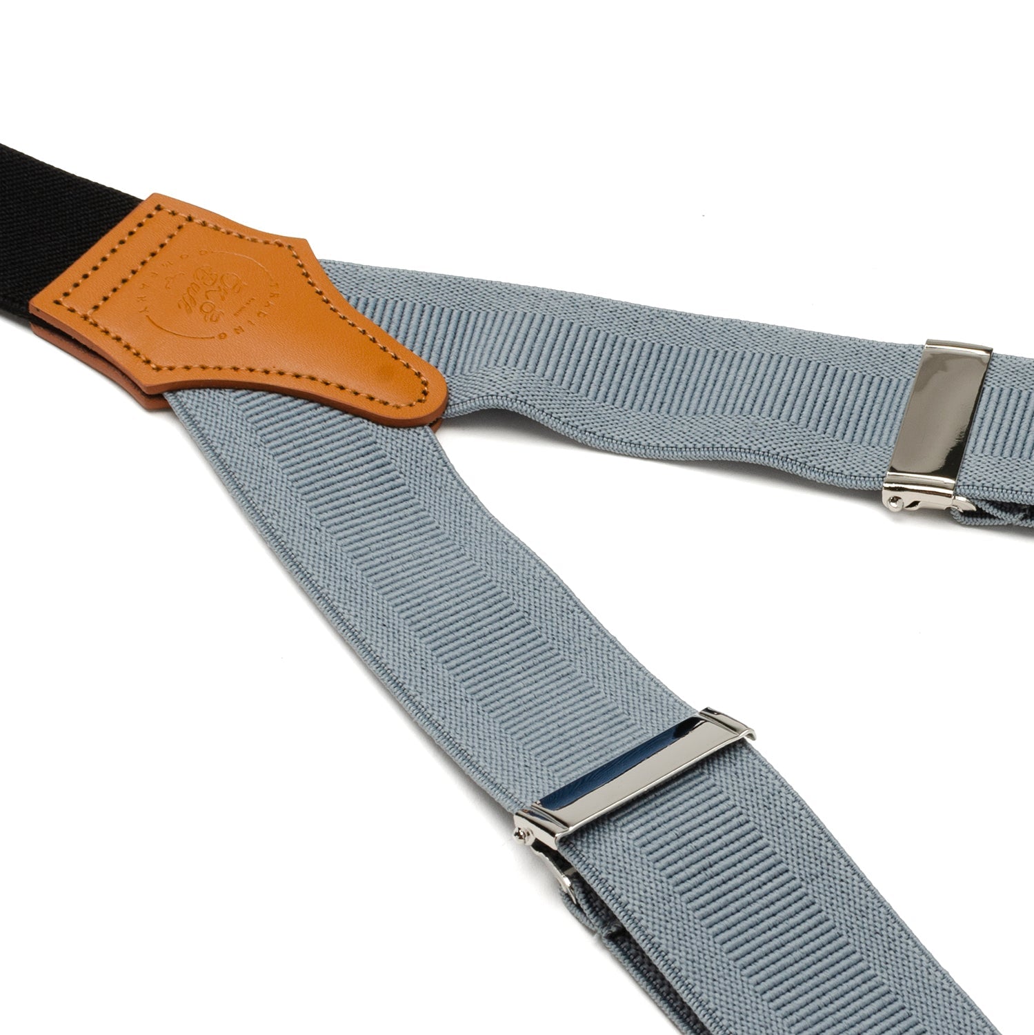 Gray Convertible Suspenders by Cufflinks.com