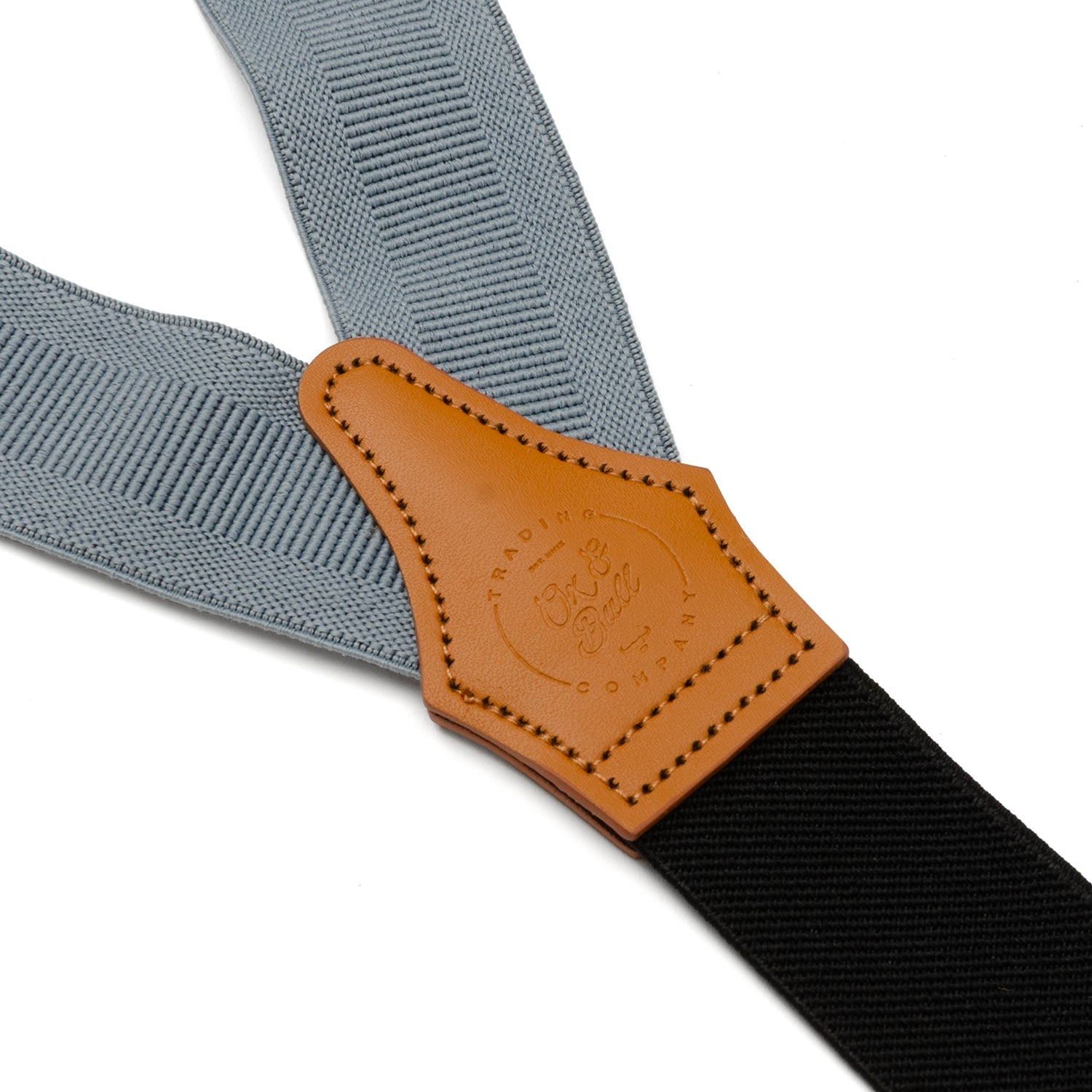 Gray Convertible Suspenders by Cufflinks.com