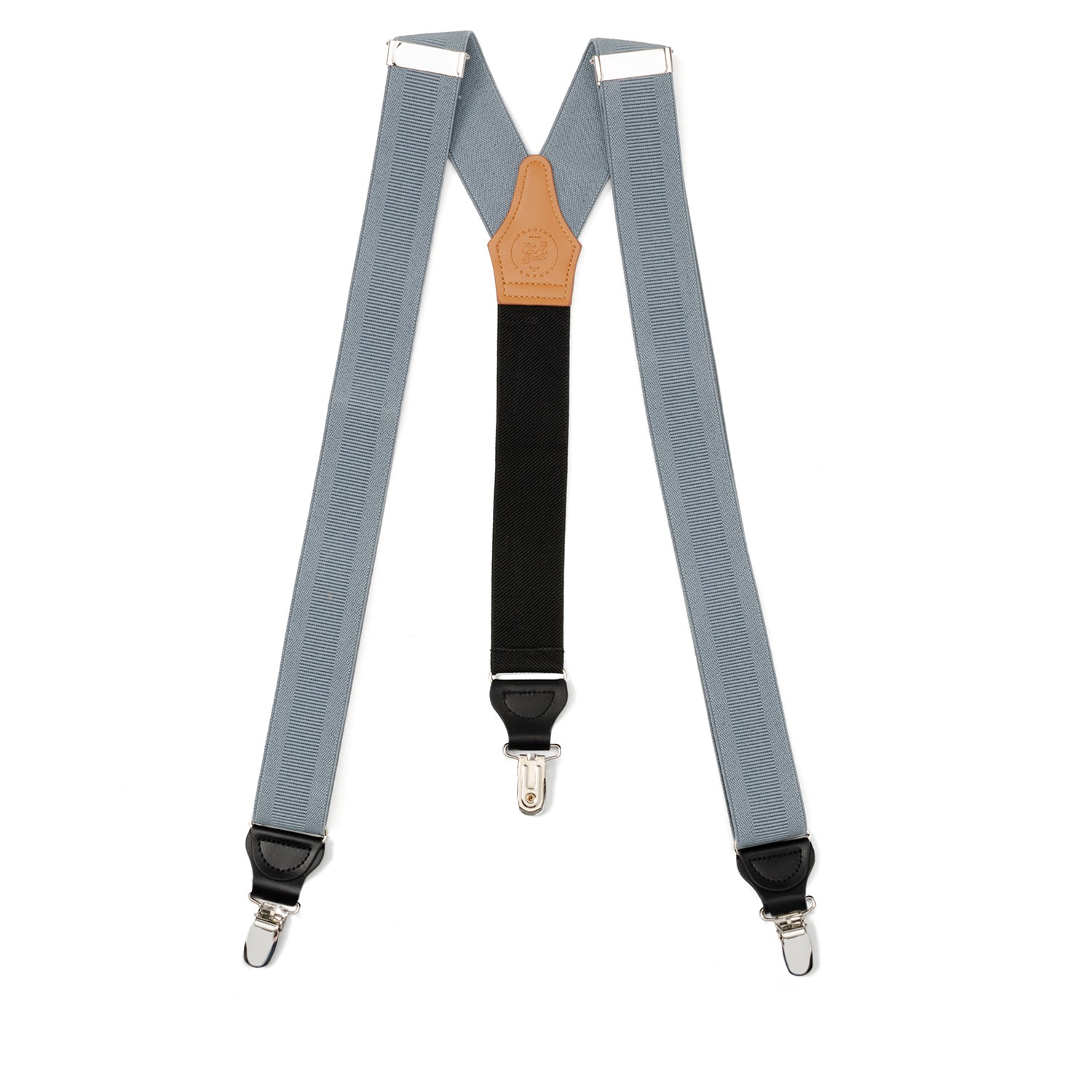 Gray Convertible Suspenders by Cufflinks.com