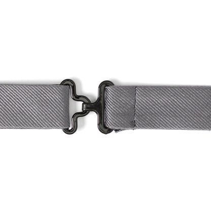 Gray Silk Bow Pre-Tie by Cufflinks.com