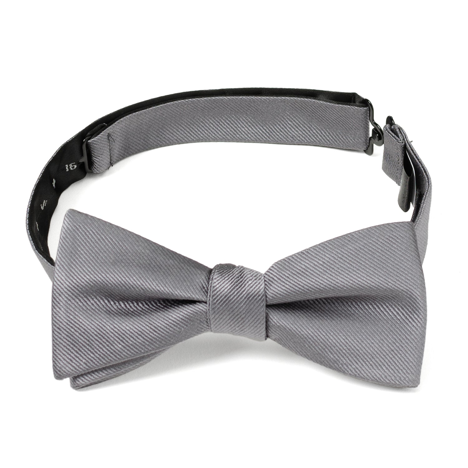 Gray Silk Bow Pre-Tie by Cufflinks.com
