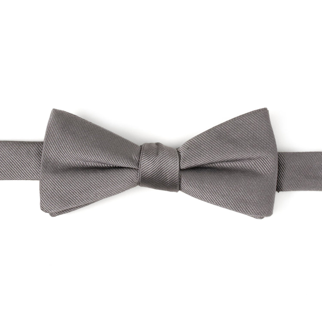 Gray Silk Bow Pre-Tie by Cufflinks.com