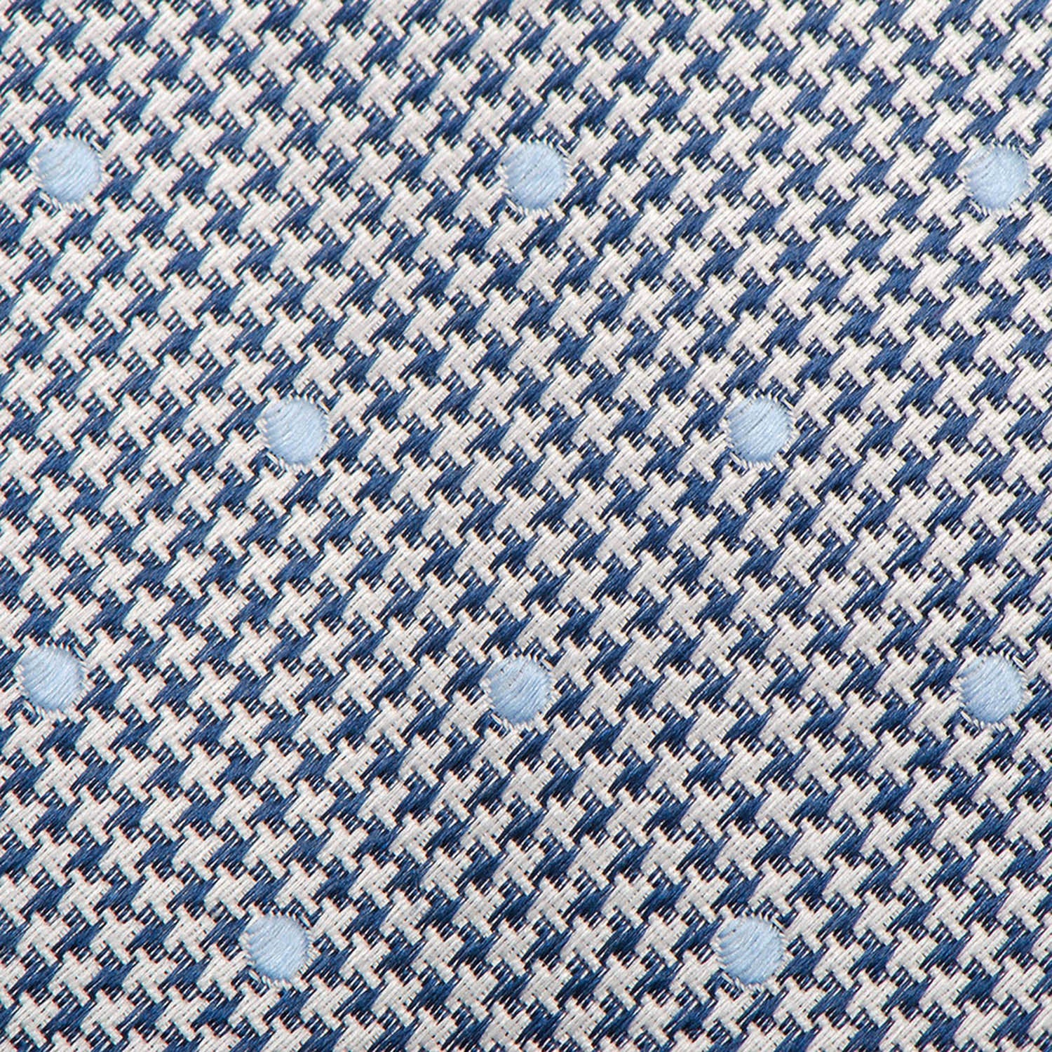 Dotted Herringbone Gray Silk Tie by Cufflinks.com
