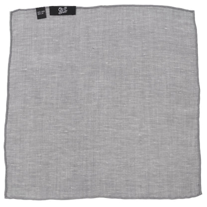 Gray Linen Pocket Square 