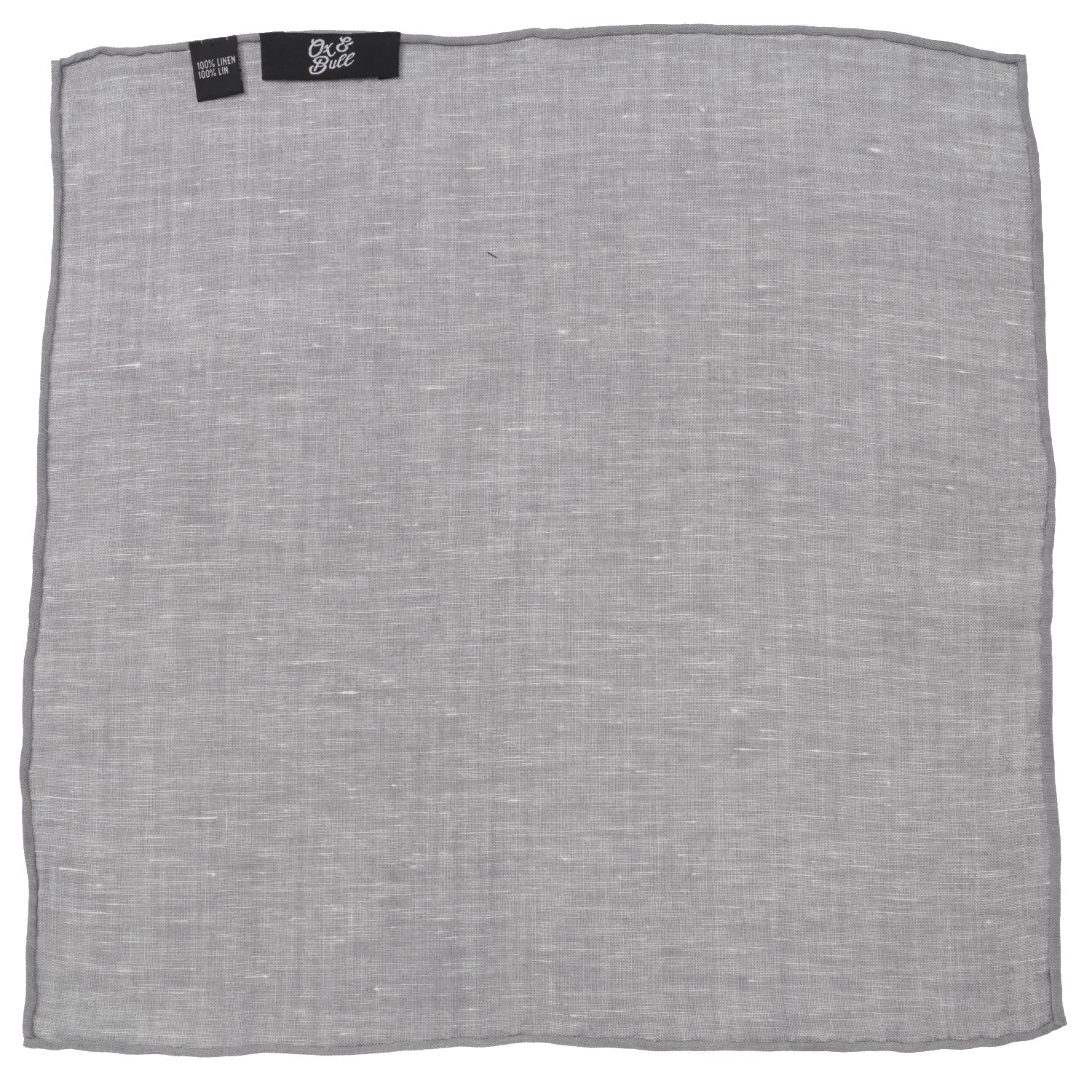 Gray Linen Pocket Square by Cufflinks.com
