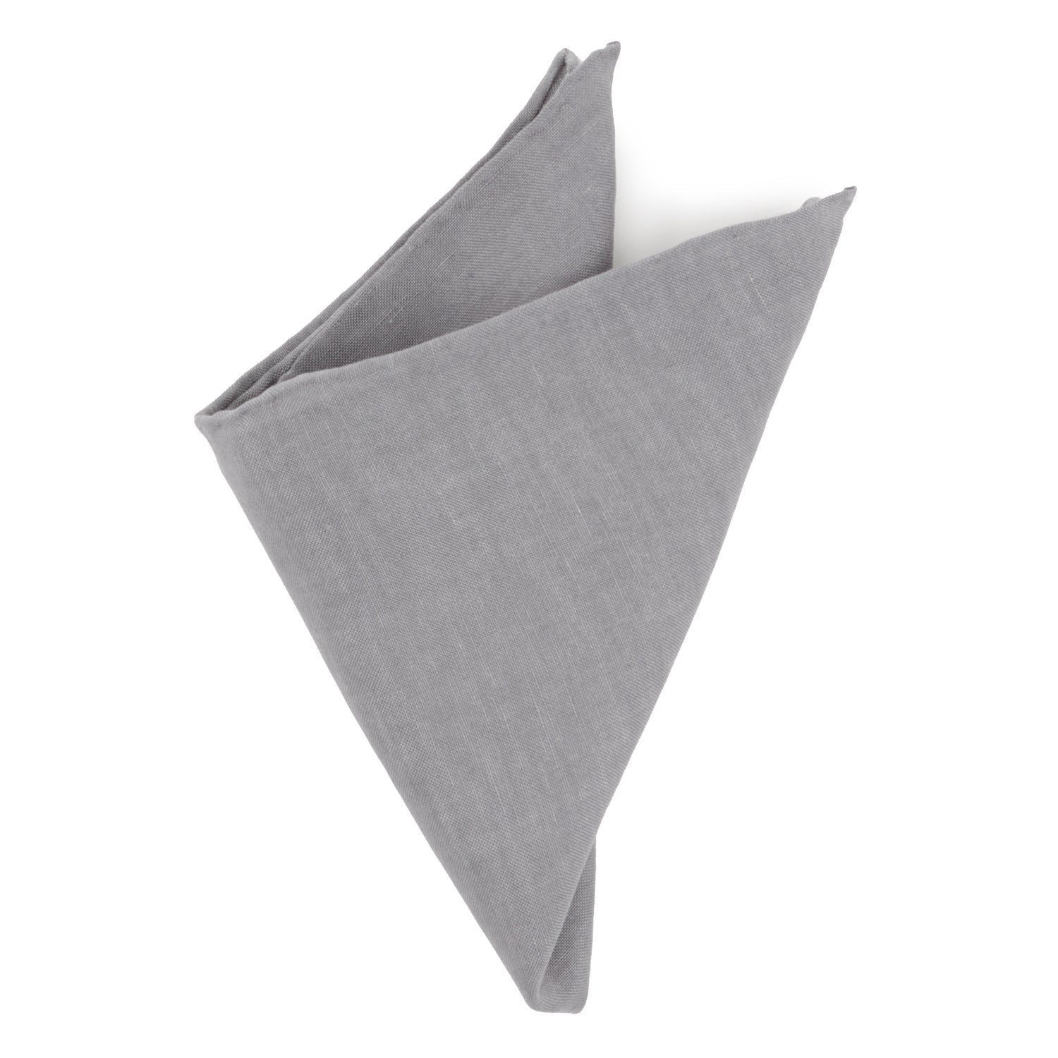 Gray Linen Pocket Square by Cufflinks.com