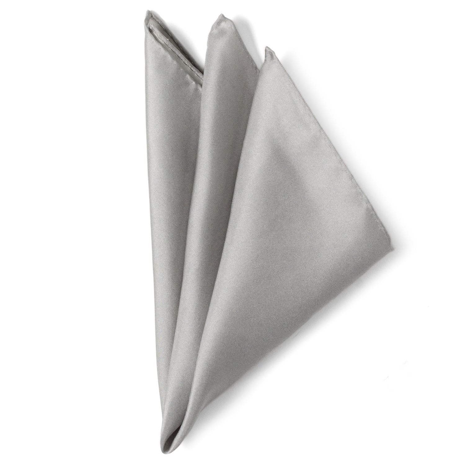 Gray Silk Pocket Square by Cufflinks.com