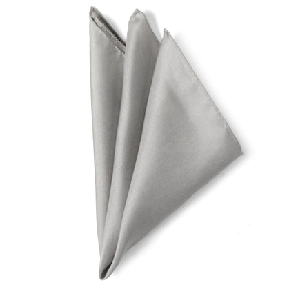 Gray Silk Pocket Square by Cufflinks.com
