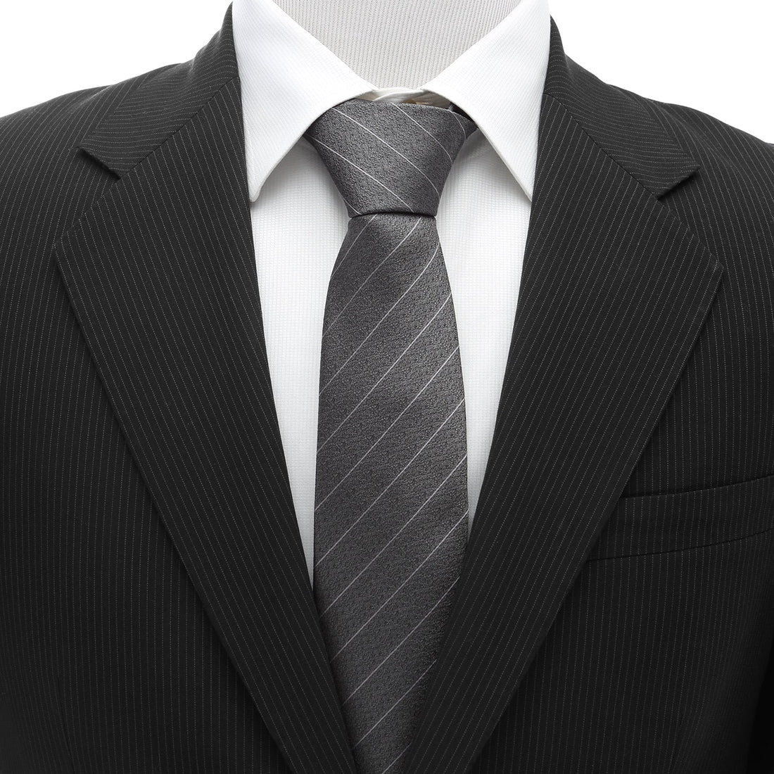 Woven Gray Stripe Men&